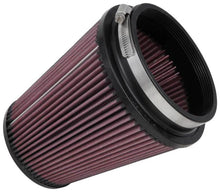 Load image into Gallery viewer, K&amp;N Filter Universal Rubber Filter 5 inch Flange 6 1/2 inch Base 4 3/8 inch Top 7 inch Height - Side View