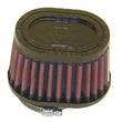 Load image into Gallery viewer, K&amp;N Filter Universal Rubber Filter Oval Tapered 4in Base O/S L x 3.5in Top O/S L x 2.75in H - Main Product View