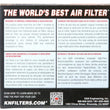Load image into Gallery viewer, K&amp;N Filter Universal Rubber Filter Oval Tapered 4in Base O/S L x 3.5in Top O/S L x 2.75in H - Side View