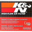 Load image into Gallery viewer, K&amp;N Filter Universal Rubber Filter Oval Tapered 4in Base O/S L x 3.5in Top O/S L x 2.75in H - Back View
