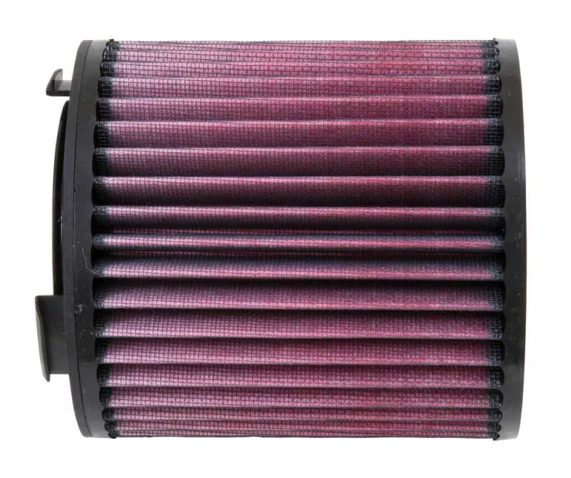 K&N Filter Universal Rubber Filter - Round Straight  3in ID x  5 5/8in OD x 6in Height - Back View