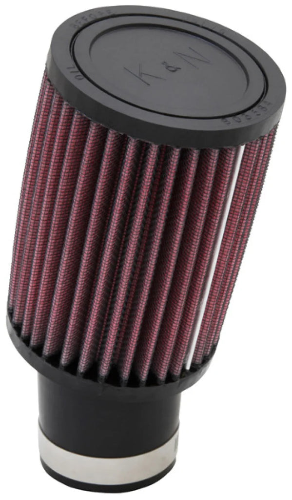 K&N Filter Universal Rubber Filter - Round Straight - Angled Flange for 81-82 Honda ATC250R 250 - Main Product View