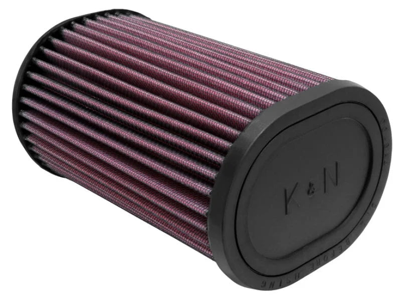 K&N Filter Universal Rubber Oval Straight 4.5in OL x 3.75in OW x 7in Height 20 Degree Angle - Main Product View