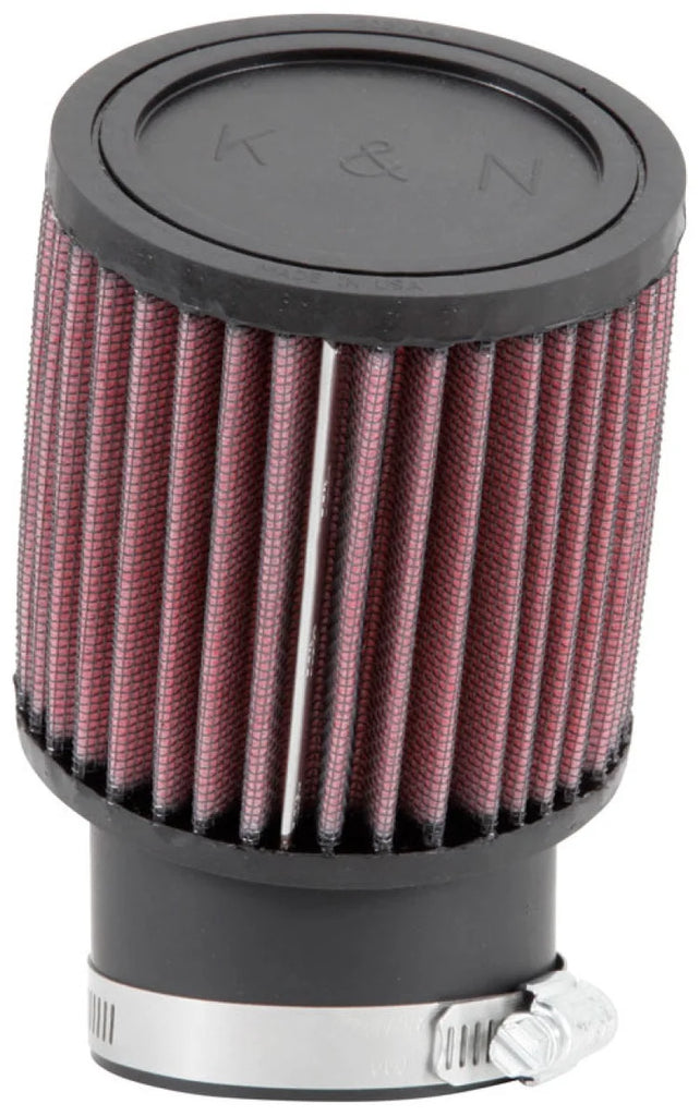 K&N Filter Universal Rubber Round Straight Filter 20 Deg Angled 2-7/16in Flange 3-3/4in OD 4in H - Additional View 5