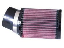 Load image into Gallery viewer, K&amp;N Filter Universal Rubber Round Straight Filter 20 Deg Angled 2-7/16in Flange 3-3/4in OD 5in H - Main Product View