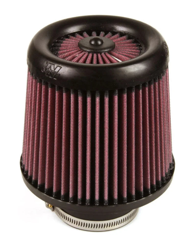 K&N Filter Universal X Stream Clamp-On 3 inch Flange 6 inch Base  5 inch Top 5 9/16 inch Height - Side View