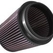 Load image into Gallery viewer, K&amp;N Filter Universal X Stream Clamp-On 4-1/2in Flange 5-7/8in Base 4-1/2in Top 4-1/2in Height - Side View