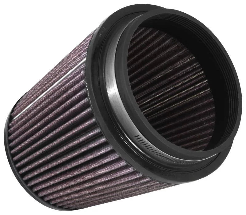 K&N Filter Universal X Stream Clamp-On 4-1/2in Flange 5-7/8in Base 4-1/2in Top 4-1/2in Height - Side View