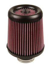 Load image into Gallery viewer, K&amp;N Filter Universal X-Stream Clamp-On Round Tprd 2.5in Flng ID x 6in Base OD x 5in Top OD x 6.5in H - Side View