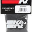 Load image into Gallery viewer, K&amp;N Filter Wrap Drycharger Oval Tapered Black - 3.25in Base I/S Width x 2.5in Top I/S Width x 7in H - Back View