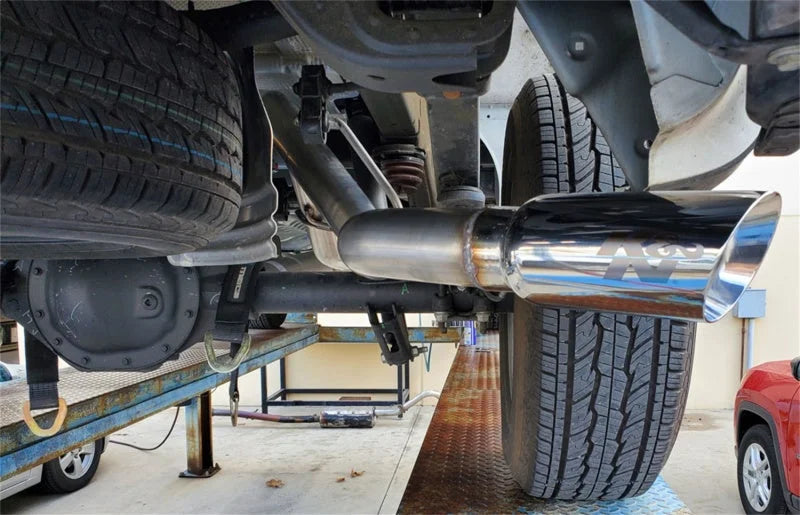 K&N GM 1500 5.3L Crewcab Cat Back Exhaust Kit - Side View
