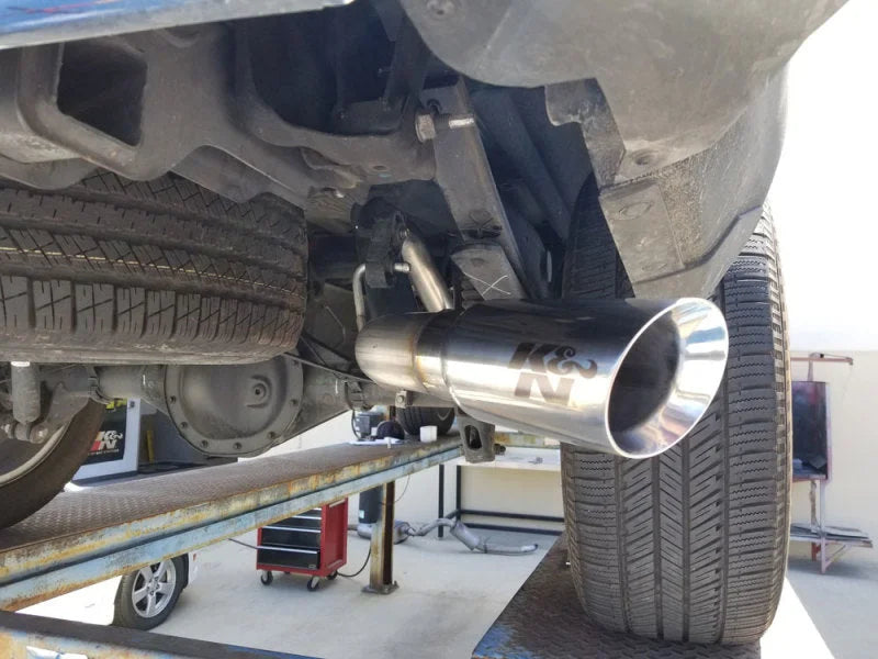 K&N GM 1500 5.3L K2XX Cat Back Exhaust Kit - Side View