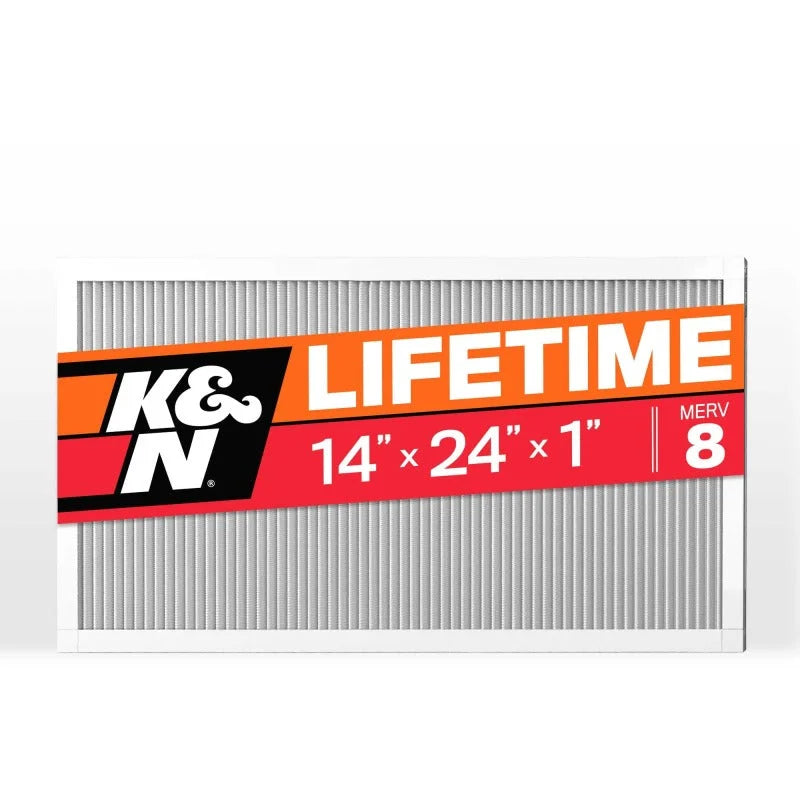 K&N HVAC Filter 14 X 24 X 1 Merv 8 - Main Product View