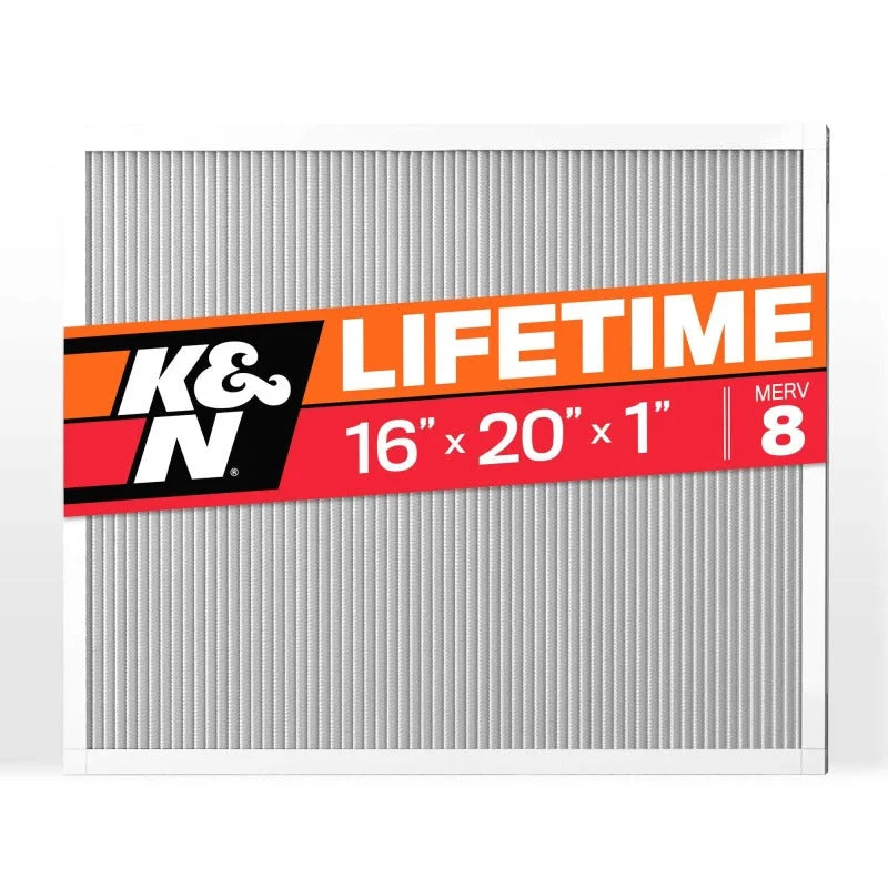 K&N HVAC Filter 16 X 20 X 1 Merv 8 - Main Product View