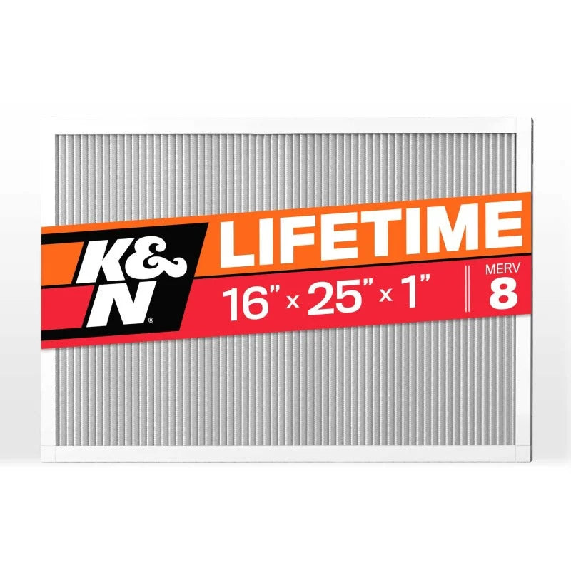K&N HVAC Filter 16 X 25 X 1 Merv 8 - Main Product View