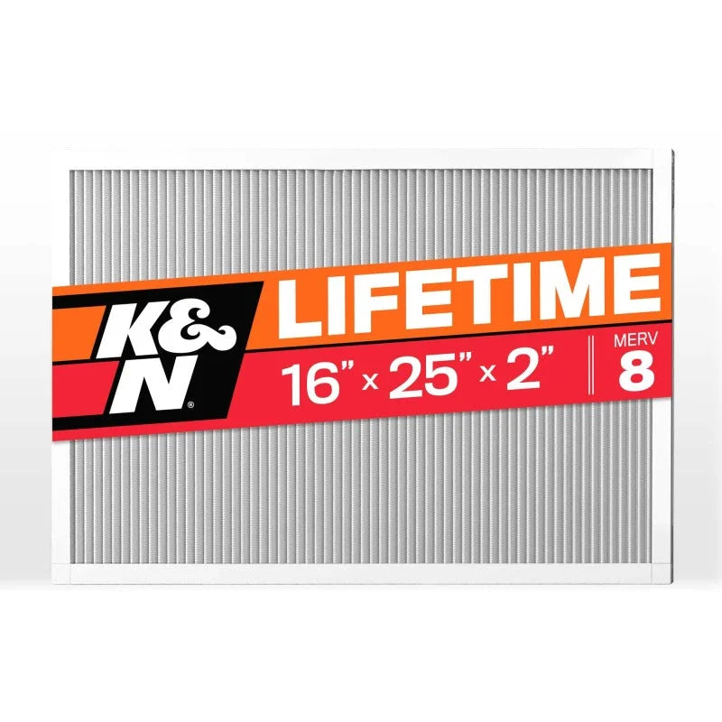K&N HVAC Filter 16 X 25 X 2 Merv 8 - Main Product View