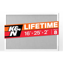 Load image into Gallery viewer, K&amp;N HVAC Filter 16 X 25 X 2 Merv 8 - Main Product View
