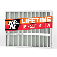 Load image into Gallery viewer, K&amp;N HVAC Filter 16 X 25 X 4 Merv 8 - Main Product View
