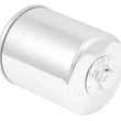 Load image into Gallery viewer, K&amp;N Harley Davidson 3in OD x 4.063in H Chrome Oil Filter - Back View