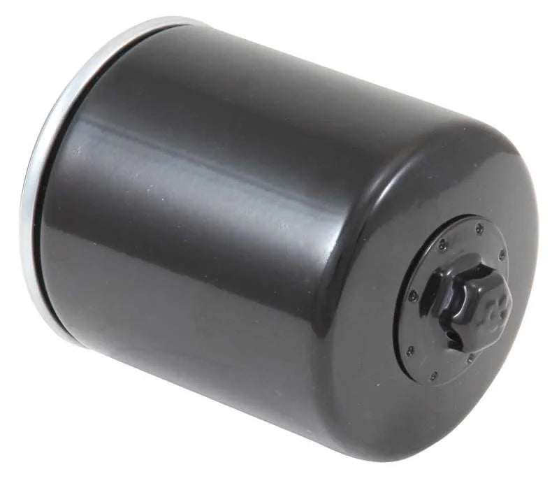 K&N Harley Davidson 3in OD x 4.063in H Oil Filter - Side View