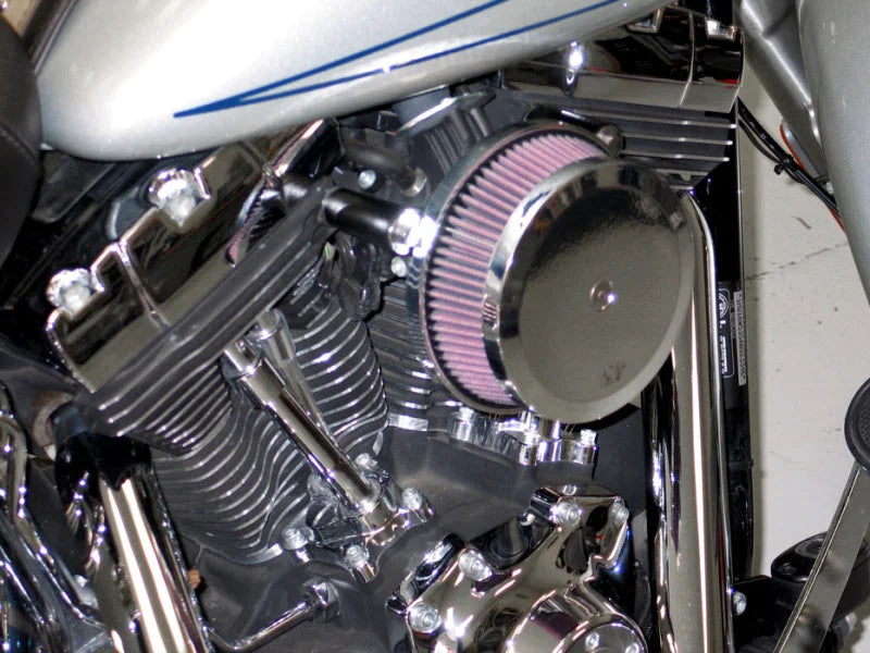 K&N  Harley Davidson Dyna Wide Glide 103 CI Street Metal Intake System-Hammer - Installation View