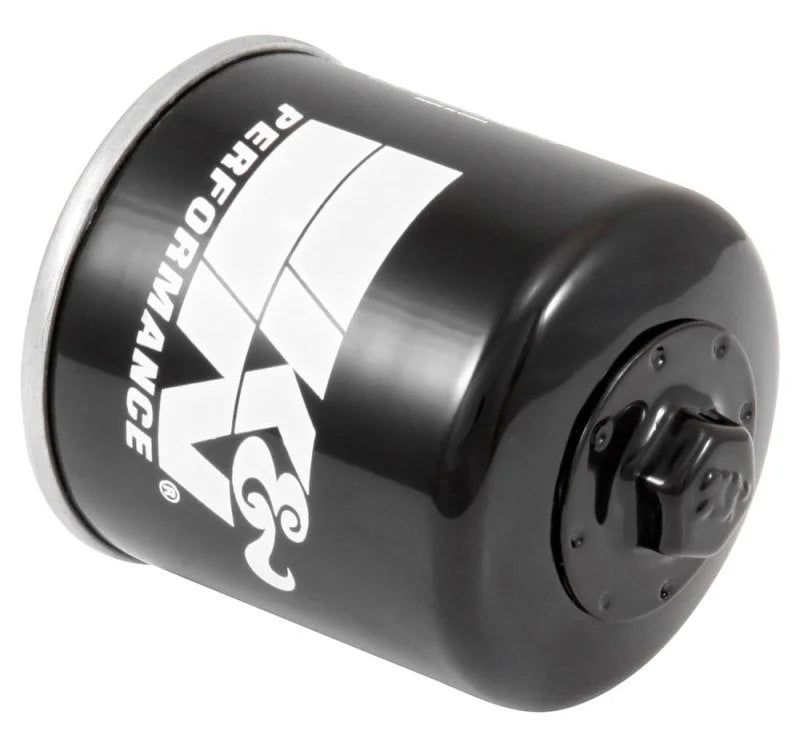 K&N Honda / Kawasaki / Arctic Cat / Suzuki / Triumph / Yamaha 2.594in OD x 2.813in H Oil Filter - Main Product View