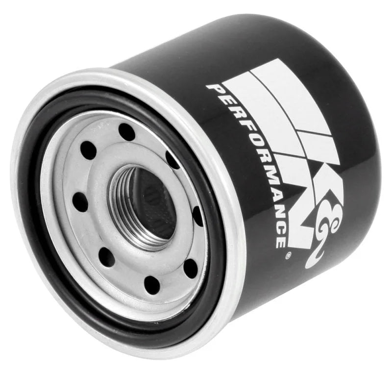 K&N Honda / Kawasaki / Arctic Cat / Suzuki / Triumph / Yamaha 2.594in OD x 2.813in H Oil Filter - Detail View