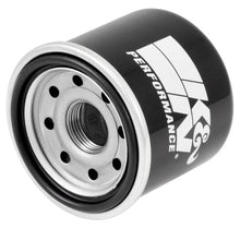 Load image into Gallery viewer, K&amp;N Honda / Kawasaki / Arctic Cat / Suzuki / Triumph / Yamaha 2.594in OD x 2.813in H Oil Filter - Detail View