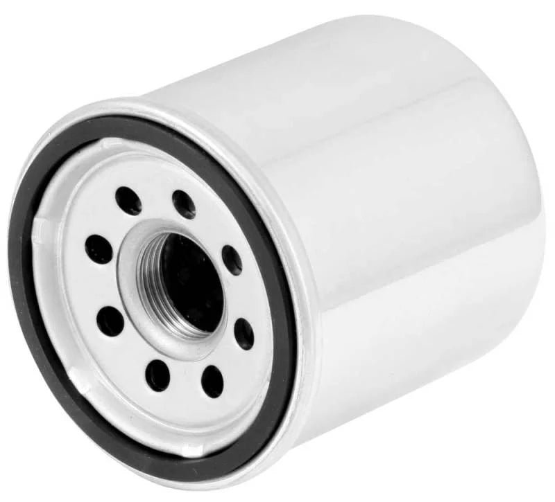 K&N Honda / Kawasaki / Arctic Cat / Suzuki / Triumph / Yamaha 2.688in OD x 2.969in H Oil Filter - Side View