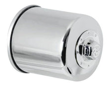 Load image into Gallery viewer, K&amp;N Honda / Kawasaki / Yamaha / Polaris / Victory 2.688in OD x 3.344in H Oil Filter - Chrome - Main Product View