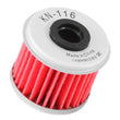 Load image into Gallery viewer, K&amp;N Honda/Husqvarna 1.625in OD x .438in ID x 1.406in H Oil Filter - Back View