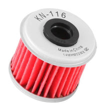 Load image into Gallery viewer, K&amp;N Honda/Husqvarna 1.625in OD x .438in ID x 1.406in H Oil Filter - Back View