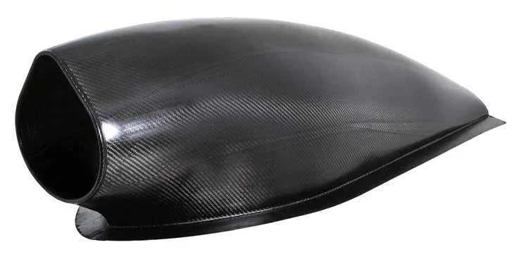 K&N Hood Scoop (Gen 2) 50 Sq.in. Opening 11in H To Top Of Scoop - Side View