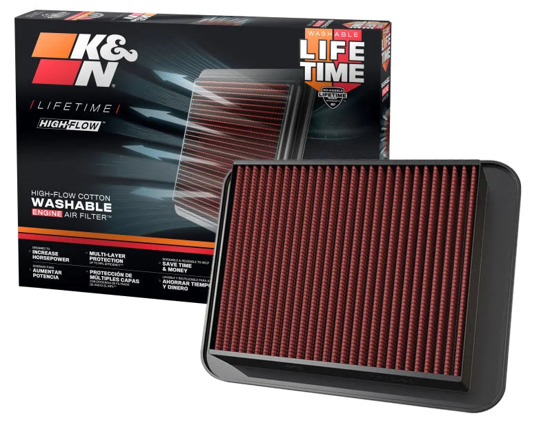 K&N IS300 Drop In Air Filter - Side View