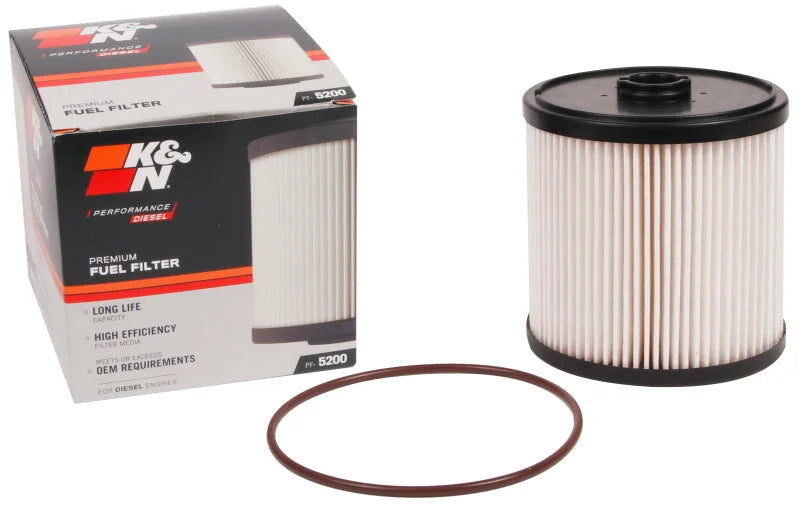 K&N Jeep/Dodge Diesel Truck Fuel Filter - Installation View