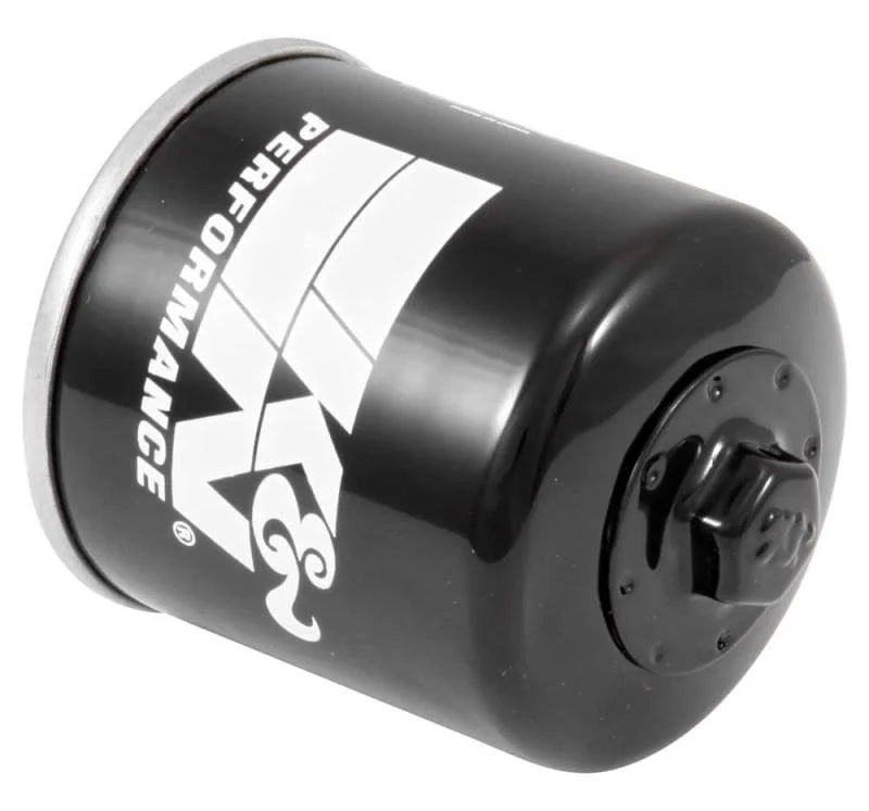 K&N KTM 400/620/625/640/660 2.688in OD x 3.438in H Oil Filter - Back View