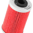 Load image into Gallery viewer, K&amp;N KTM / Husaberg / Betamotor / Polaris 1.625in OD x 0.438in ID x 2.719in H Oil Filter - Back View