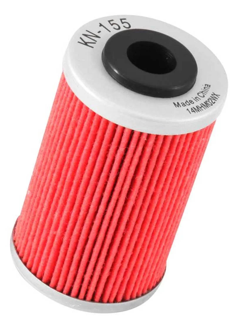 K&N KTM / Husaberg / Betamotor / Polaris 1.625in OD x 0.438in ID x 2.719in H Oil Filter - Back View