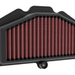 Load image into Gallery viewer, K&amp;N Kawasaki EX650 Ninja 649 17-21 Air Filter - Side View