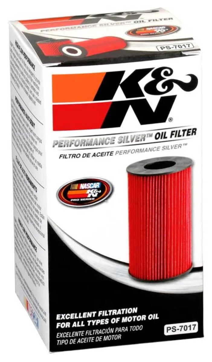 K&N Oil Filter 04-06 Mercedes Benz / 08-10 Chevy Captiva Sport - Side View