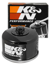 Load image into Gallery viewer, K&amp;N Oil Filter 2.688in Height x 3.031in OD Powersports - Canister - Installation View