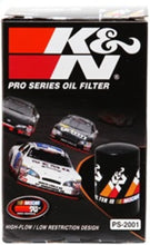 Load image into Gallery viewer, K&amp;N Oil Filter 3in OD x 5.094in H for Buick/Chevrolet/Pontiac/GMC/Oldsmobile/GMC/Cadillac - Installation View