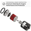 Load image into Gallery viewer, K&amp;N Oil Filter 80-98 Harley Davidson FXB/FXD?FXDB/FXDC/FXDL/FXDS/FXDWG - 3in OD x 5.969in Height - Side View