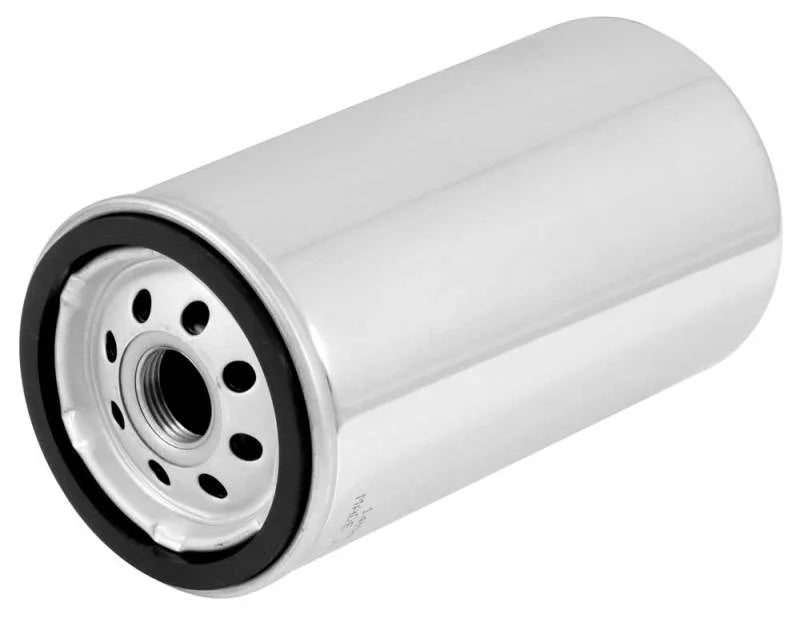 K&N Oil Filter 80-98 Harley Davidson FXB/FXD?FXDB/FXDC/FXDL/FXDS/FXDWG - 3in OD x 5.969in Height - Back View