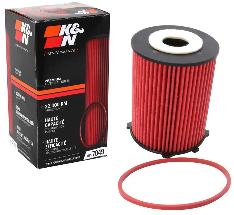 K&N Oil Filter Automotive fits 2001-2022 Toyota Proace 1.6L Diesel - Back View
