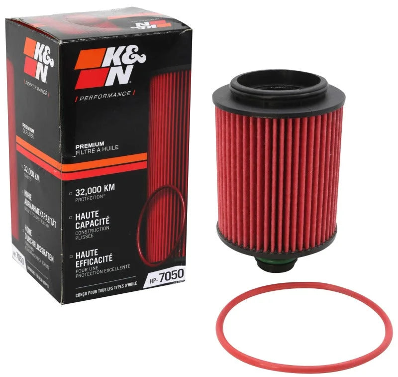 K&N Oil Filter Automotive fits 2010-2020 Fiat Egea 1.3L Diesel - Back View