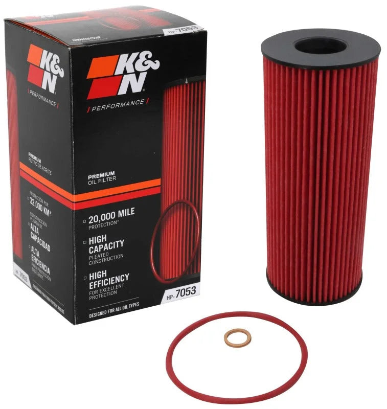 K&N Oil Filter Automotive fits 2012-2019 BMW X6 M50D 3.0L - Back View