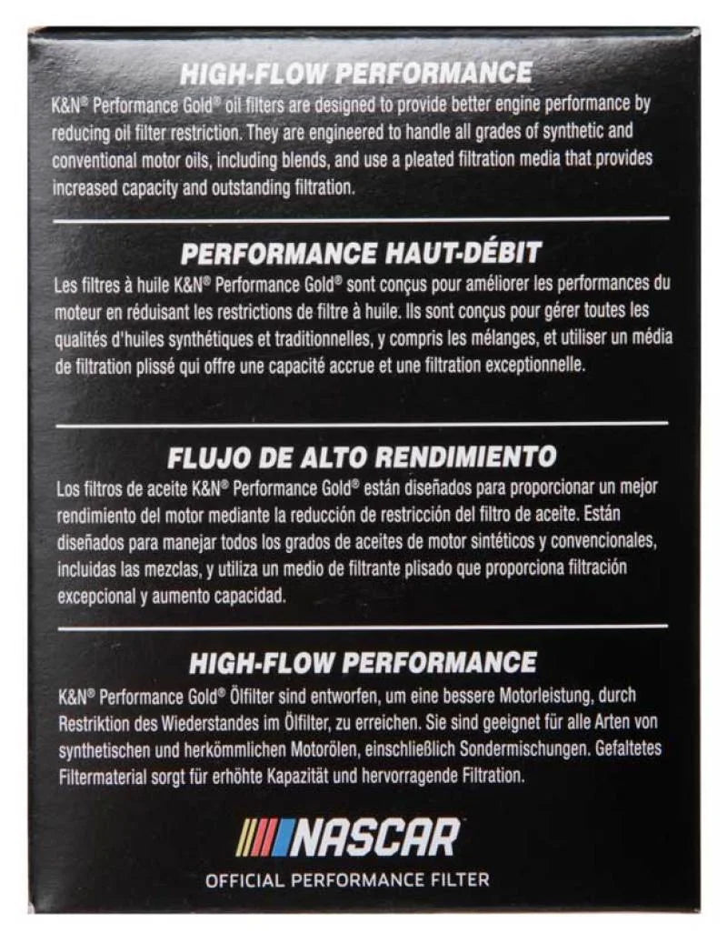 K&N Oil Filter OIL FILTER AUTOMOTIVE - Back View
