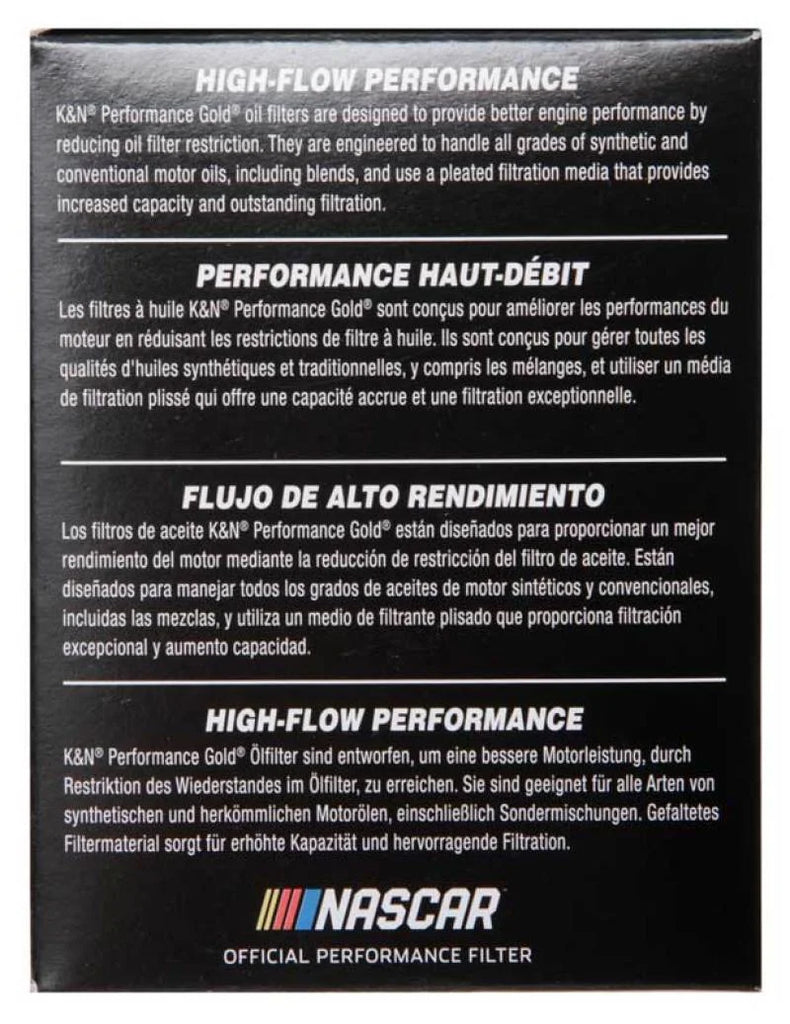 K&N Oil Filter OIL FILTER AUTOMOTIVE - Back View