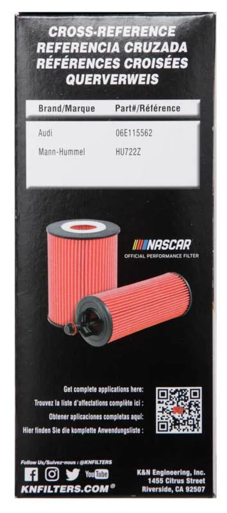 K&N Oil Filter OIL FILTER AUTOMOTIVE - Installation View